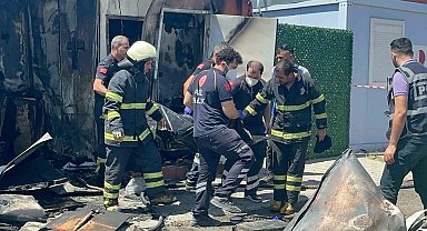 Konteynerde yanarak ölen kişinin kimliği belirlendi