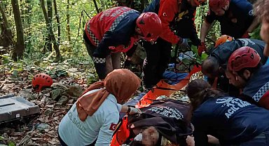 Kontrolden çıkan UTV şarampole devrildi: 2 yaralı