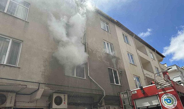 Konut yangını paniğe yol açtı