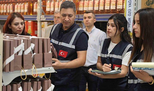 Konya'da bayram öncesi marketlerde denetim