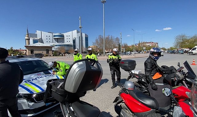Konya'da motosikletlere sıkı denetim