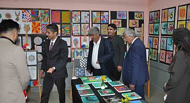 Köy okulunun duvarlarında sanat rüzgarı esti