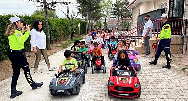 Kulu'da anaokulu öğrencilerine trafik güvenliği eğitimi