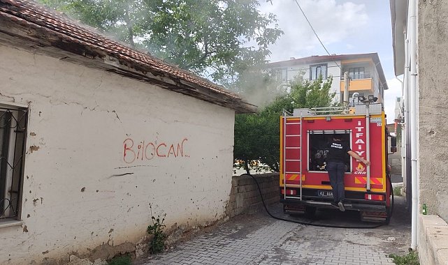 Kulu'da müstakil evde yangın