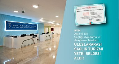 KÜN Uluslararası Sağlık Turizmi Yetki Belgesi aldı