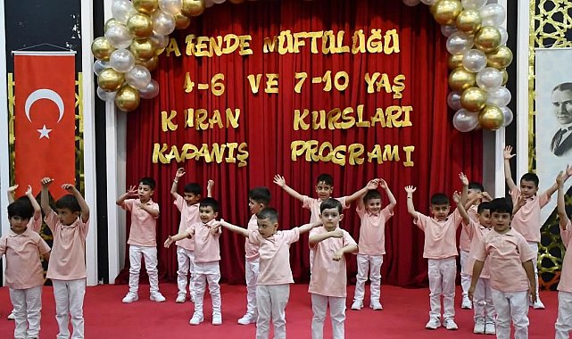 Kur'an kurslarının yıl sonu kapanış programı yoğun ilgi gördü