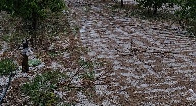 Kurak ilçeye düşen yağmur çiftçiye umut oldu