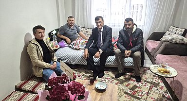 Kütahya Belediye Başkanı Eyüp Kahveci'den personeline geçmiş olsun ziyareti