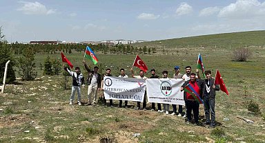 Kütahya'da Azerbaycan Ulusal Lideri Haydar Aliyev hatırasına 102 fidan dikildi