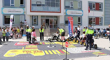 Kütahya'da öğrencilere trafik eğitimi