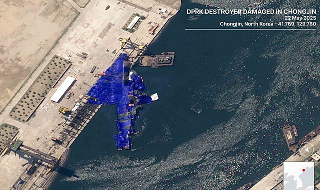 Kuzey Kore, savaş gemisini suya indirme töreninde yaşanan kazaya yönelik soruşturma başlattı