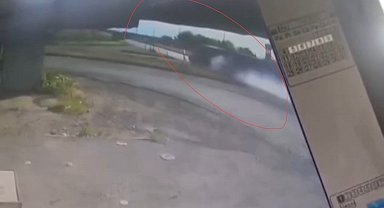 Lise öğrencisinin hayatını kaybettiği kaza güvenlik kamerasına yansıdı