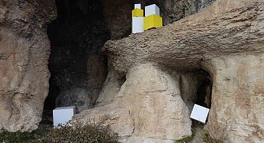 Malatya'da bin 500 rakımdaki mağaralarda çağdaş sanat sergisi