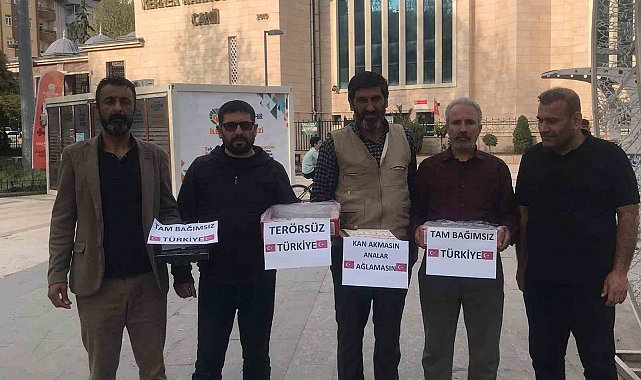 Malatya'da PKK'nın fesih kararına destek