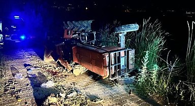 Manisa'da traktör kazası: 1 ölü, 1 yaralı