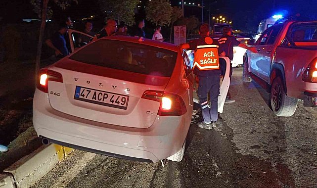Mardin'de otomobil refüje çıktı, sürücü yaralandı