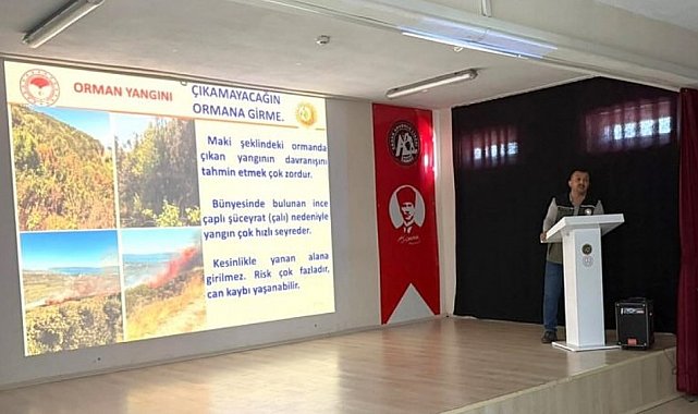 Marmara ve Erdek'te orman yangınlarına karşı eğitim