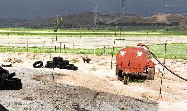 Mazıdağı'nda dolu yağışı hayatı olumsuz etkiledi