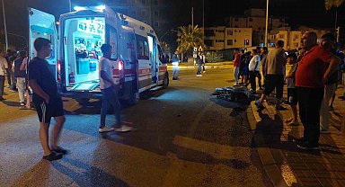 Mersin'de otomobilin çarptığı motosikletin sürücüsü yaralandı