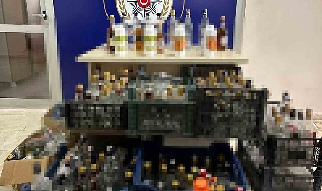 Mersin'de sahte içki üreten şüpheli yakalandı