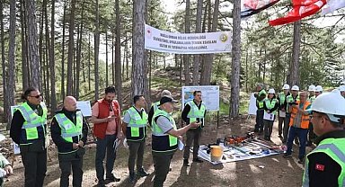 Muğla Orman Bölge Müdürlüğü'nde silvikültür tatbikatları tamamlandı