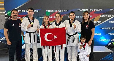 Muğlalı Tekvandocuların Yunanistan'da madalya gururu