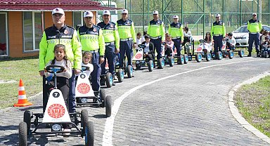 Muş'ta öğrencilere uygulamalı trafik eğitimi