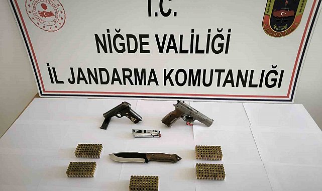 Niğde'de ruhsatsız silah operasyonu: 1 Gözaltı