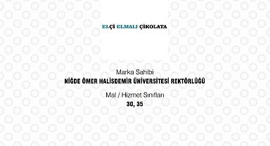 NÖHÜ'nün 'Elçi Elmalı Çikolata' markası tescillendi