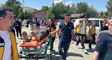 Öğrencilerden gerçeğini aratmayan tatbikat