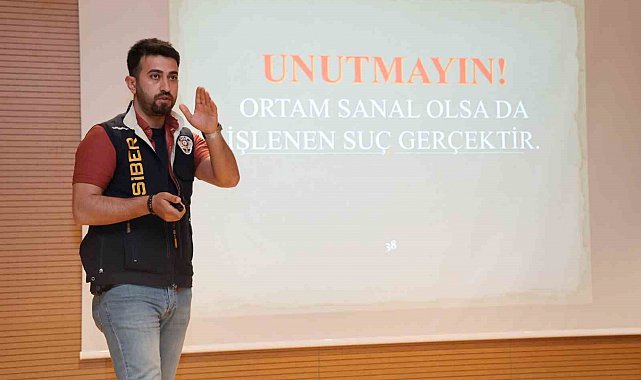 Öğrencilere siber suçlar anlatıldı