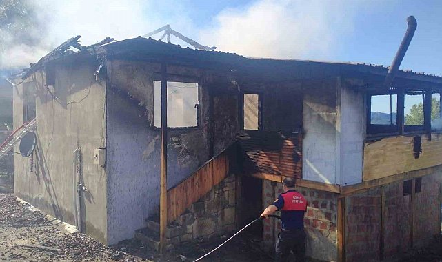 Ordu'da ev yangını