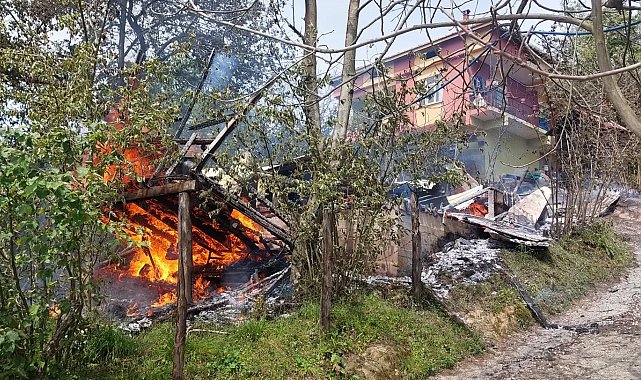 Ordu'da marangoz atölyesinde yangın: Yaklaşık 400 bin liralık zarar meydana geldi