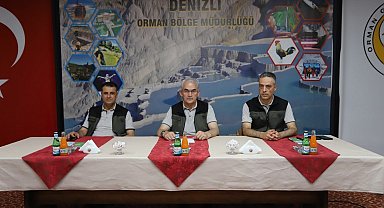 Orman Genel Müdürü Karacabey, Denizli'de orman yangınlarını önlemede gayret gösteren muhtarlarla bir araya geldi