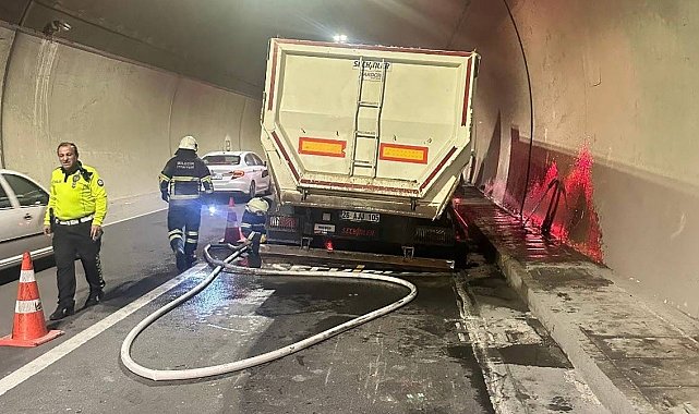 Osmangazi Tünelinde korku dolu anlar