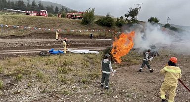 Osmaniye'de orman yangını tatbikatı