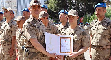 Özel ihtiyaçlı bireyler askerlik hayalini gerçekleştirdi