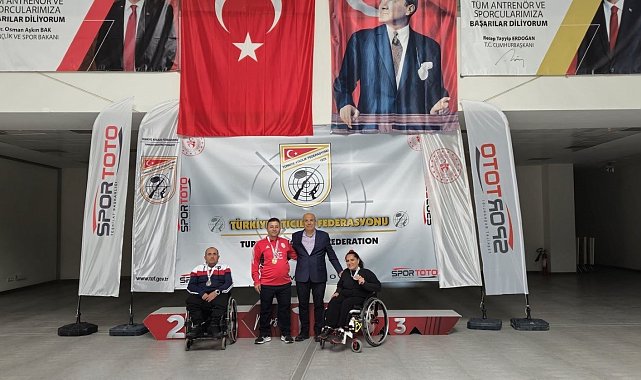 Para Atıcılık Şampiyonasında çifte madalya