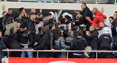 Play-Off maçında polise mukavemette bulunan 3 şüpheliye adli işlem, 27 kişiye seyirden men cezası