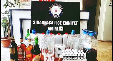 Polisten kaçak alkol operasyonu