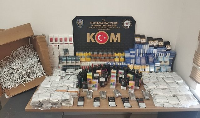 Polisten kaçak makaron operasyonu