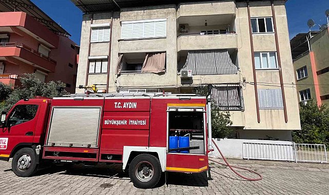 Prizde unutulan ütü, yangına neden oldu