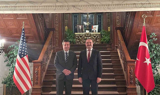 Rektör Hacımüftüoğlu'nun ABD ziyaretindeki ilk durağı Türkiye Büyükelçiliği oldu