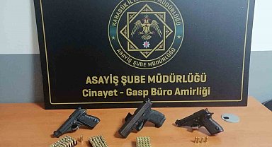 Ruhsatsız silah operasyonunda 4 şüpheli yakalandı