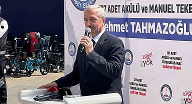 Şahinbey Belediyesi 127 adet akülü ve manuel tekerlekli sandalye dağıttı