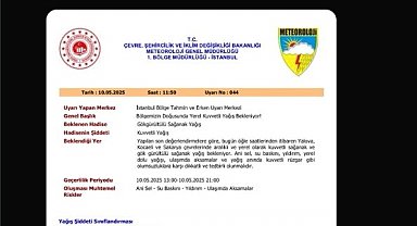 Sakarya'da kuvvetli yağış uyarısı