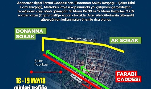 Sakarya'da o güzergahı kullanacaklar dikkat: İki gün boyunca trafiğe kapalı olacak