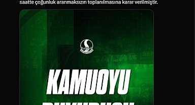 Sakaryaspor'da Olağanüstü Genel Kurul kararı