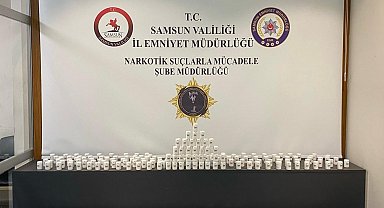 Samsun'da 14 bin 408 adet uyuşturucu hap ele geçirildi