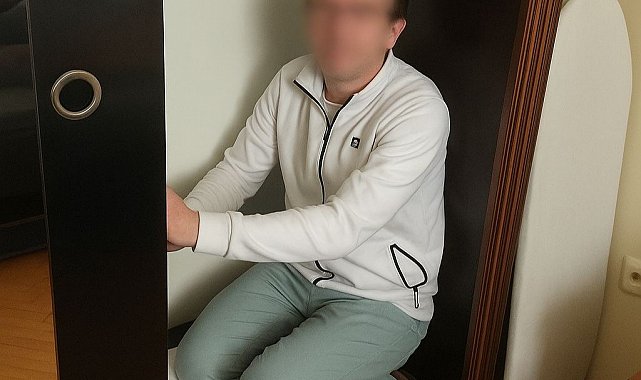 Samsun'da çeşitli suçlardan aranan şahıs saklandığı gardıropta yakalandı